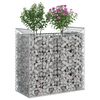 vidaXL Lit sur&eacute;lev&eacute; gabion Argent&eacute; 50 x 100 x 100 cm Acier galvanis&eacute;