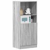 vidaXL Armoire de cuisine sonoma gris 57x41,5x131,5 cm bois ing&eacute;nierie