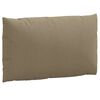 vidaXL Coussins de palette lot de 2 taupe mélangé tissu