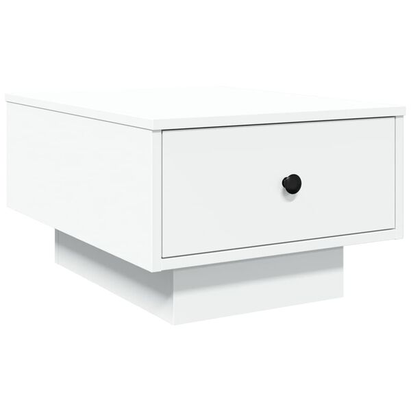 vidaXL Table basse blanc 60x45x31 cm bois d'ing&eacute;nierie