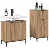 vidaXL Ensemble de mobilier de salle de bain 2 pcs Ch&ecirc;ne artisanal
