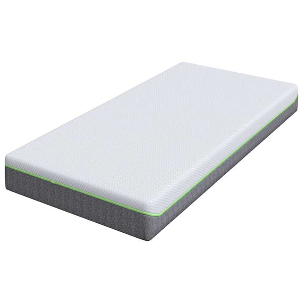 vidaXL Matelas Blanc et Gris 120 x 200 cm Ressort ensaché
