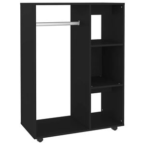 vidaXL Garde-robe Noir 80x40x110 cm Bois d&rsquo;ing&eacute;nierie