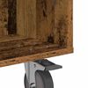 vidaXL Table d'appoint avec roues Bois ancien 50,5 x 50 x 30 cm