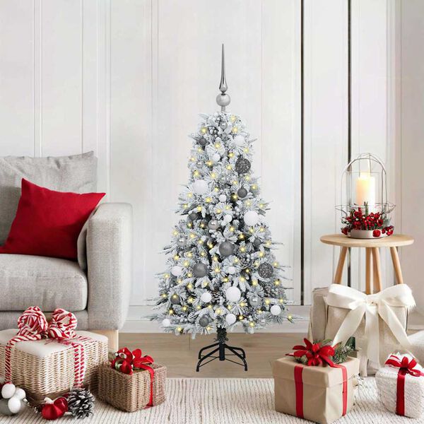 vidaXL Sapin de No&euml;l Artificiel &agrave; Branches Articul&eacute;es Blanc 120 cm