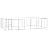 vidaXL Chenil ext&eacute;rieur Acier galvanis&eacute; 33,88 m&sup2;