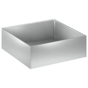 vidaXL Cache-pot de jardin Argent&eacute; 60 x 60 x 20 cm Acier galvanis&eacute;