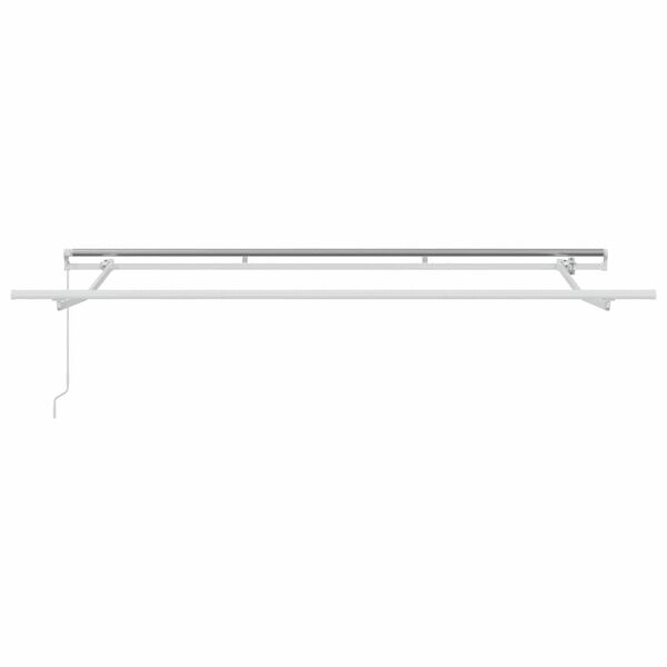 vidaXL Cadre d'auvent Blanc 3,5 x 2 m M&eacute;tal