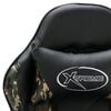 vidaXL Fauteuil de jeux vid&eacute;o repose-pied Noir/camouflage Similicuir