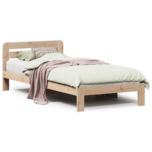 vidaXL Cadre de lit sans matelas 90x200 cm bois de pin massif