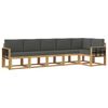 vidaXL Ensemble de canap&eacute;s d'ext&eacute;rieur 6 pc Blanc et anthracite