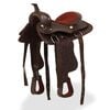 vidaXL Selle, bridon et col de poitrine Cuir v&eacute;ritable 12 po Marron