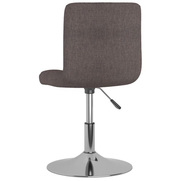 vidaXL Chaises pivotantes &agrave; manger lot de 6 taupe tissu