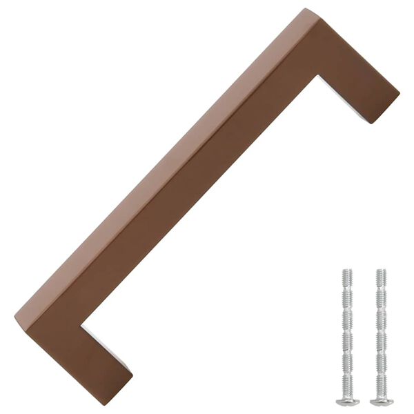 vidaXL Poign&eacute;es d'armoire 10 pcs bronze 128 mm acier inoxydable