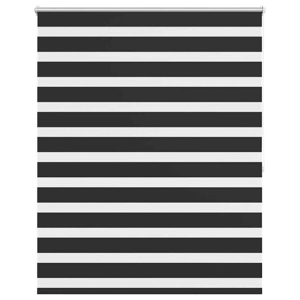 vidaXL Store v&eacute;nitien z&eacute;br&eacute; 140,9 x 175 cm, largeur du tissu 136,7 cm, noir