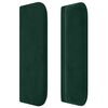 vidaXL T&ecirc;te de lit avec oreilles Vert fonc&eacute; 93x16x78/88 cm Velours