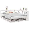 vidaXL Lit biblioth&egrave;que sans matelas blanc 140x200 cm bois pin massif
