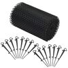 vidaXL Maille de goutti&egrave;re 4 pcs avec clips PEHD 1,08 ㎡