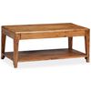 vidaXL Table basse Bois massif 88x50x38 cm