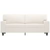 vidaXL Canap&eacute; &agrave; 2 places Cr&egrave;me 140 cm Similicuir