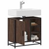 vidaXL Armoire de lavabo de salle de bain ch&ecirc;ne marron 65x33x60 cm