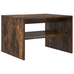 vidaXL Table basse Ch&ecirc;ne fum&eacute; 60 x 50 x 40 cm Bois d'ing&eacute;nierie