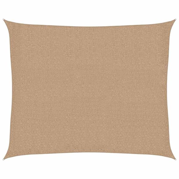 vidaXL Voile d'ombrage 160 g/m² Taupe 2,5x3 m PEHD