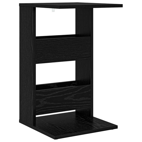 vidaXL Table d'appoint Ch&ecirc;ne noir 40 x 35 x 60,5 cm Bois d'ing&eacute;nierie