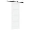 vidaXL Porte coulissante ORKDAL Blanc 73,5 x 211 cm Pin massif