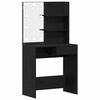 vidaXL Table de Toilette Ch&ecirc;ne noir 74,5 x 40 x 141 cm