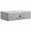 vidaXL Table d'appoint murale Gris b&eacute;ton 59 x 34,5 x 17 cm