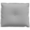 vidaXL Coussin de Dos Gris nuage 60 x 19 x 50 cm tissu