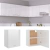 vidaXL Armoire suspendue "Lyon" Blanc brillant 50 x 31 x 60 cm Bois d'ingénierie
