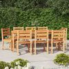 vidaXL Ensemble &agrave; manger de jardin 9 pcs Bois de teck solide