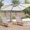 vidaXL Parasol Roma à Bras Déporté Beige et Noir 352 x 251 x 260 cm