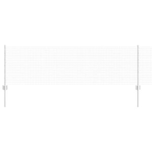 vidaXL Cl&ocirc;ture avec poteau Argent&eacute;