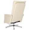 vidaXL Fauteuil inclinable avec repose-pieds cr&egrave;me similicuir