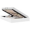 vidaXL Lit de Rangement Blanc pur 137 x 190 cm Simili cuir