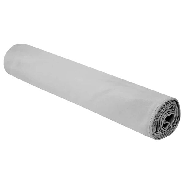 vidaXL Serviettes de sport 2 pcs Gris 200 x 100 cm