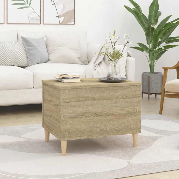 vidaXL Table basse Ch&ecirc;ne sonoma 60x44,5x45 cm Bois d'ing&eacute;nierie