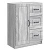 vidaXL Buffet Sonoma gris 66 x 34,5 x 87 cm Bois d'ing&eacute;nierie