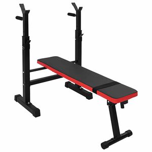 VidaXL Banc de musculation Noir 126,5 x 67 x 111 cm