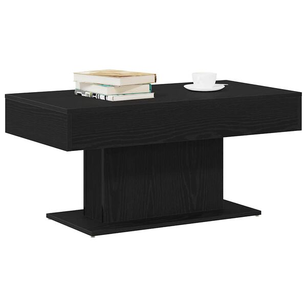 vidaXL Table basse Ch&ecirc;ne noir 96 x 50 x 45 cm Bois d'ing&eacute;nierie