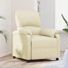 vidaXL Fauteuil inclinable Cr&egrave;me Tissu