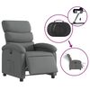 vidaXL Fauteuil inclinable &eacute;lectrique Gris fonc&eacute; Tissu