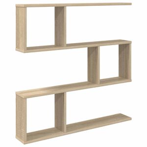 vidaXL &Eacute;tag&egrave;re Murale Ch&ecirc;ne Sonoma 80 x 12 x 79,5 cm Bois d'ing&eacute;nierie