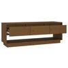 vidaXL Meuble TV Marron miel 110,5x34x40 cm Bois de pin massif