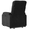 vidaXL Fauteuil inclinable de massage noir tissu microfibre