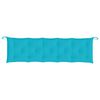 vidaXL Coussins de banc de jardin lot de 2 turquoise tissu Oxford