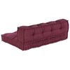 vidaXL Coussin de canapé sur palette Marron tissu